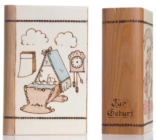 Das personalisierte Geschenk mit Namen für Buben zur Geburt, die Sparddose aus Holz Geschenk Namen