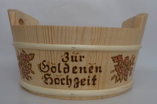 Präsentkörbchen goldenen Hochzeit